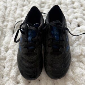 Adidas Black and Blue Soccer Cleats